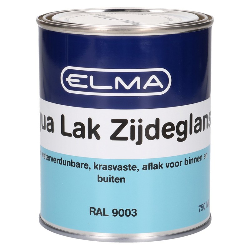 Elma Aqua Zijdeglanslak Spier Wit 750ML