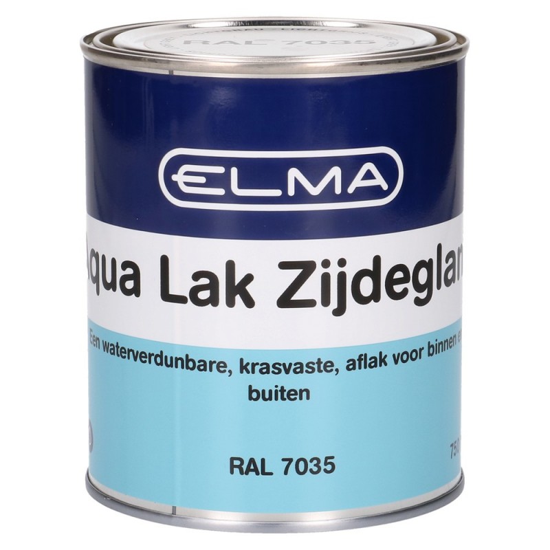 Elma Aqua Zijdeglanslak Lichtgrijs 750ML