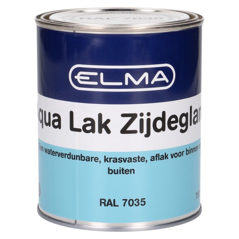 Afbeelding Elma Aqua Zijdeglanslak Lichtgrijs 750ML door Haxo.nl