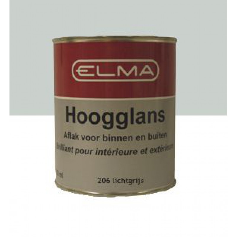 Elma Hoogglans 206 Lichtgrijs 750ML