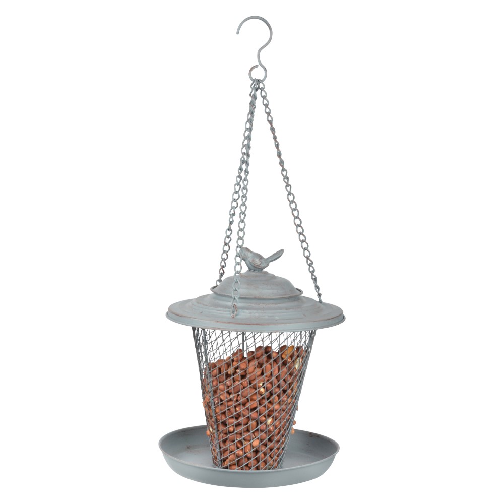 Best for Birds Grey Metal pindasilo