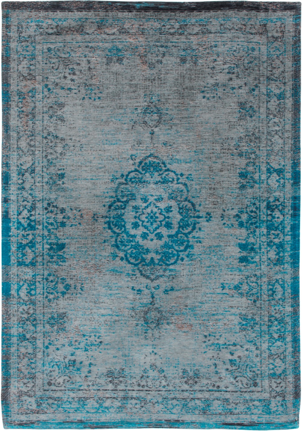 Eurogros Vloerkleed Fading World Grey Turquoise 140 x 200 cm