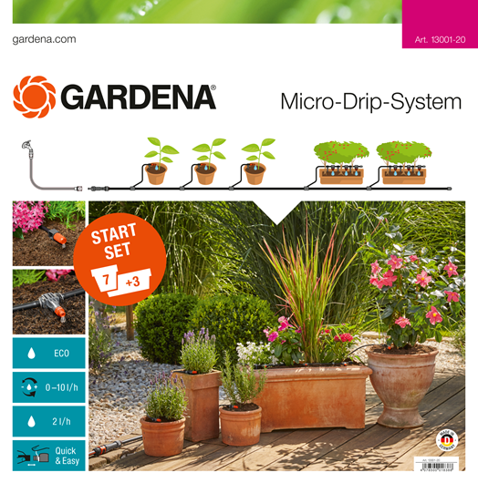 Afbeelding Gardena Micro Drip Start Set M Voor Bloembakken door Haxo.nl