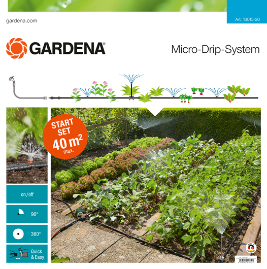 Afbeelding Gardena Micro Drip Start Set Voor Bloembedden/Moestuinen door Haxo.nl