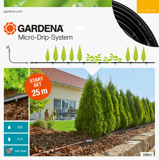 Afbeelding Gardena Micro Drip Start Set M Voor 25 Meter Rijplanten door Haxo.nl