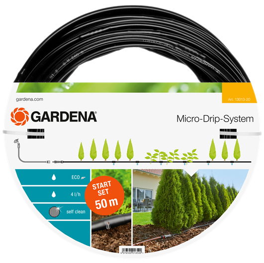 Afbeelding Gardena Micro Drip Start Set L Voor 50 Meter Rijplanten door Haxo.nl