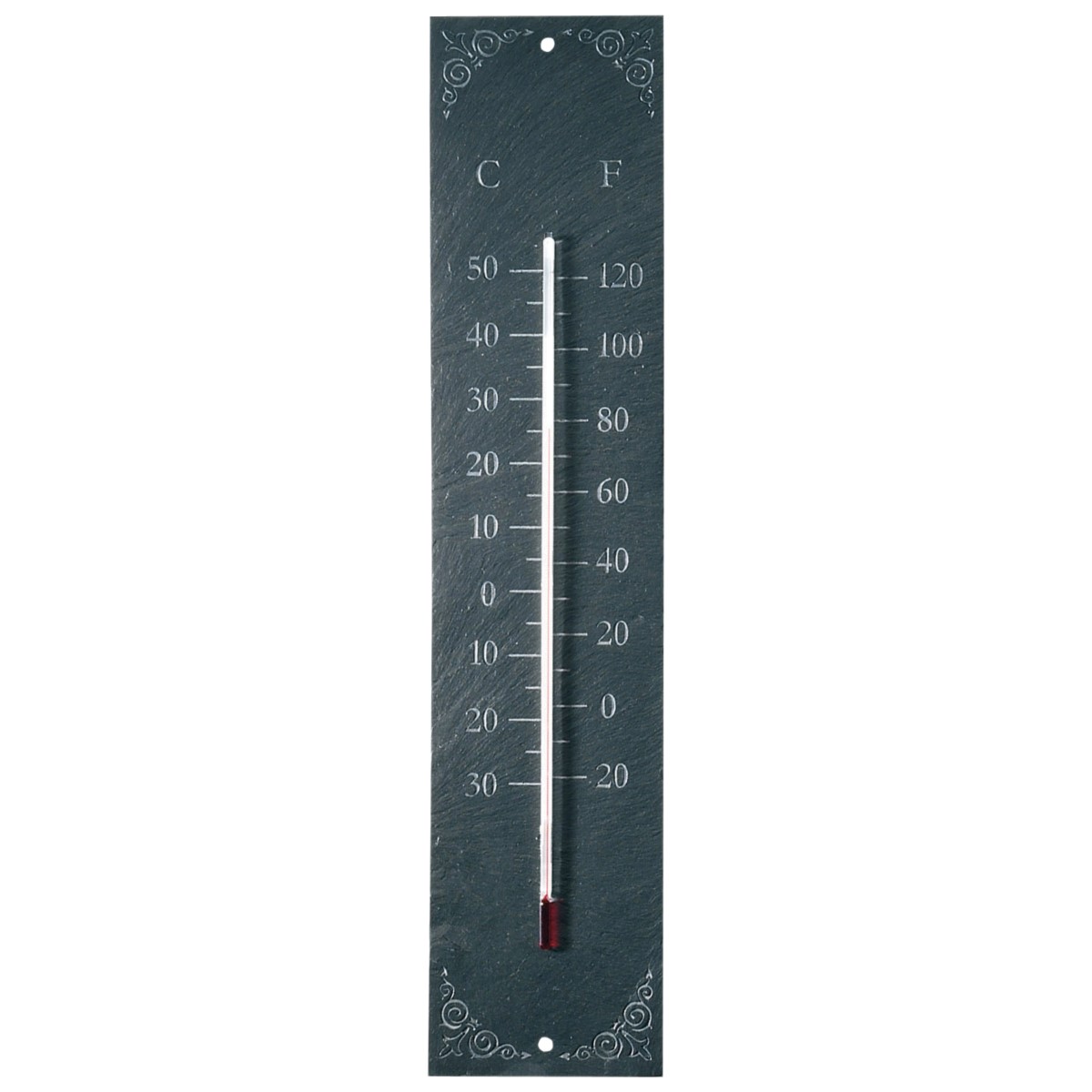 Esschert Thermometer Leisteen Klassiek