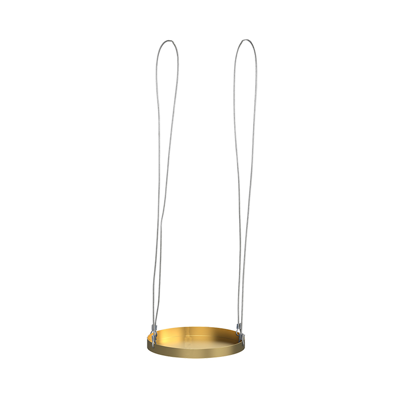 Afbeelding Plantenplateau hanger rond goud L door Haxo.nl