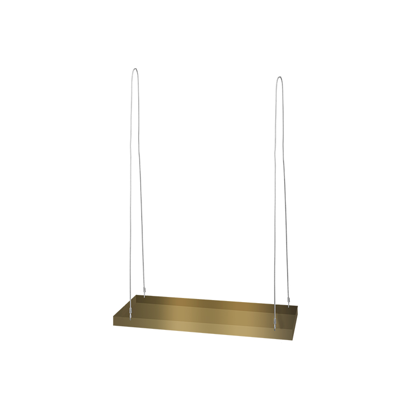 Afbeelding Plantenplateau hanger rechthoekig goud S door Haxo.nl