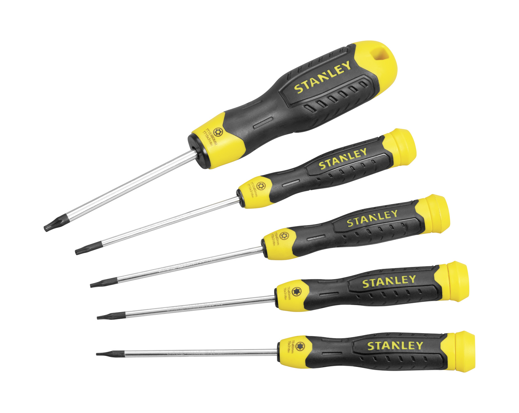 Stanley Cushiongrip Schroevendraaierset Torx 5-delig