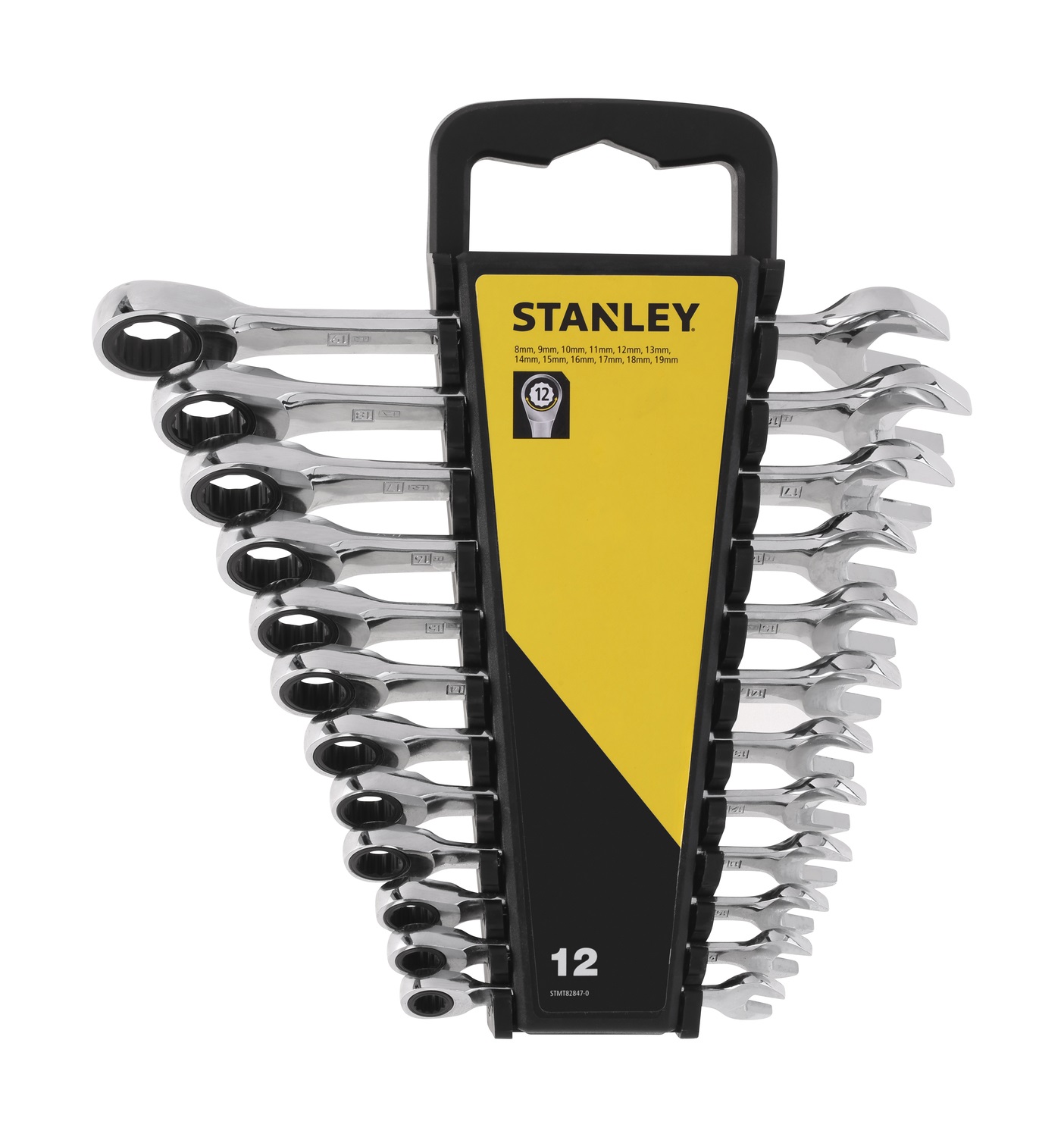 Stanley Ringsteeksleutelset 12 delig 8, 9, 10, 11, 12, 13, 14, 15, 16, 17, 18, 19mm