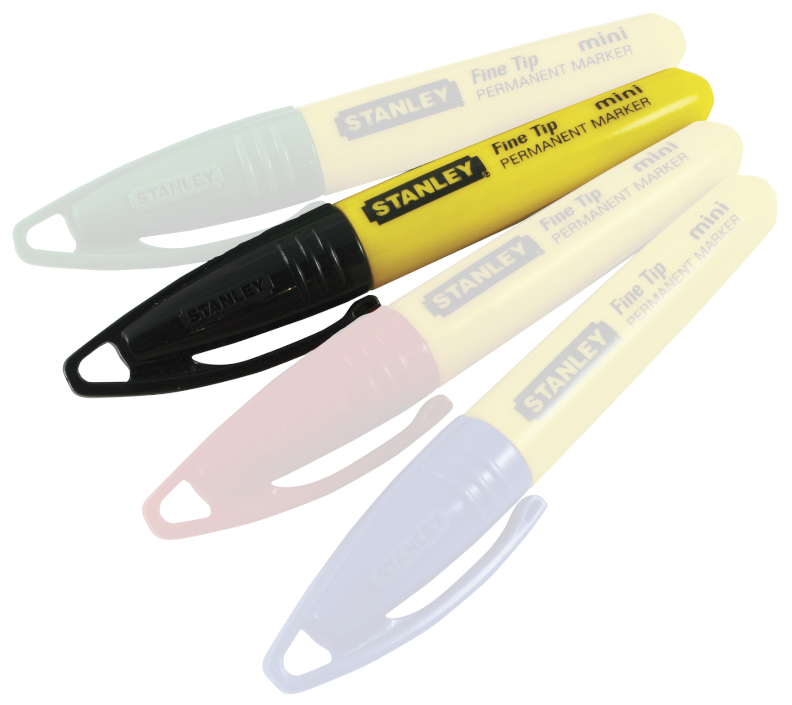 Afbeelding Stanley Markeerstift Mini Zwart | Zwarte Marker door Haxo.nl