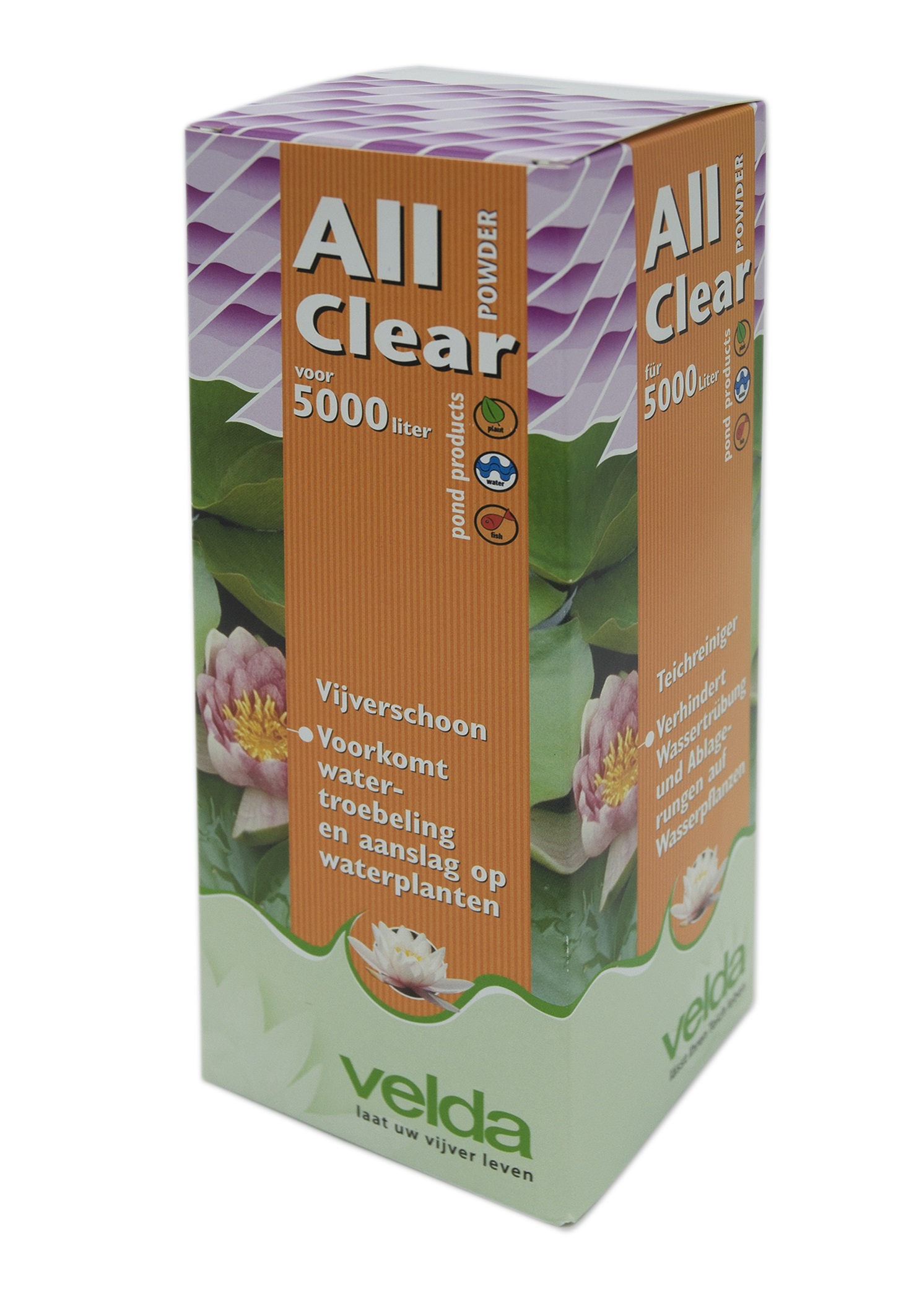 Afbeelding All Clear Powder 500 Gram Voor 5.000 Liter | Velda door Haxo.nl