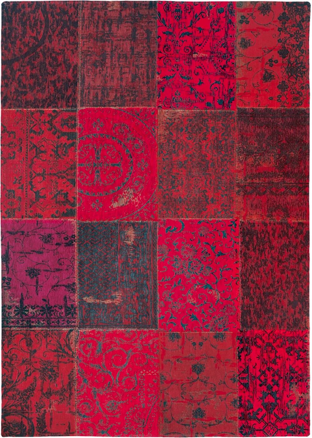 Eurogros Vloerkleed Vintage Red 80 x 150 cm