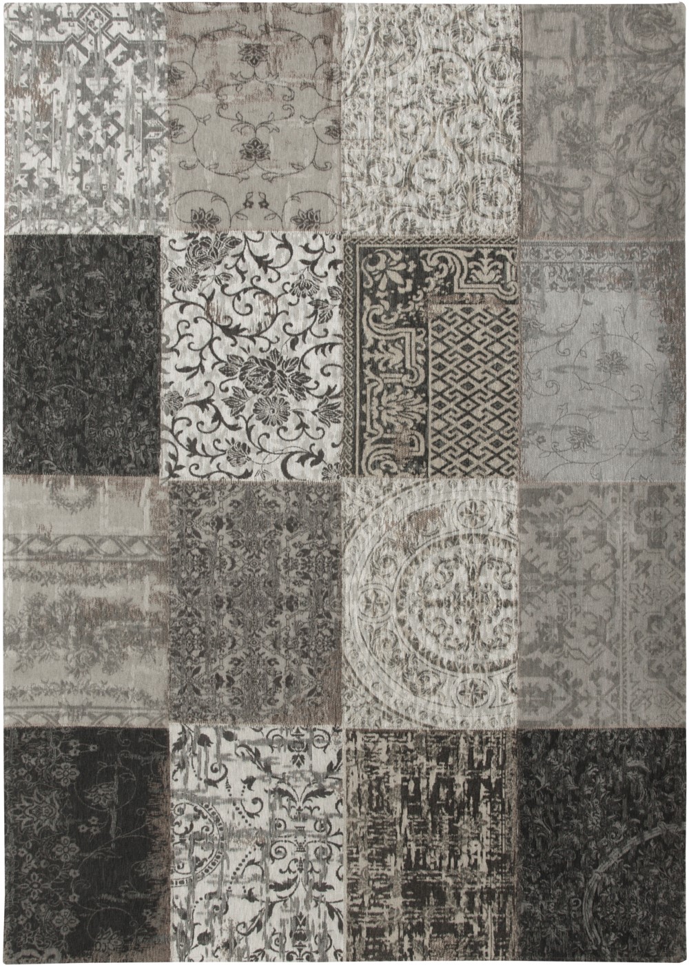 Eurogros Vloerkleed Vintage Black White 80 x 150 cm