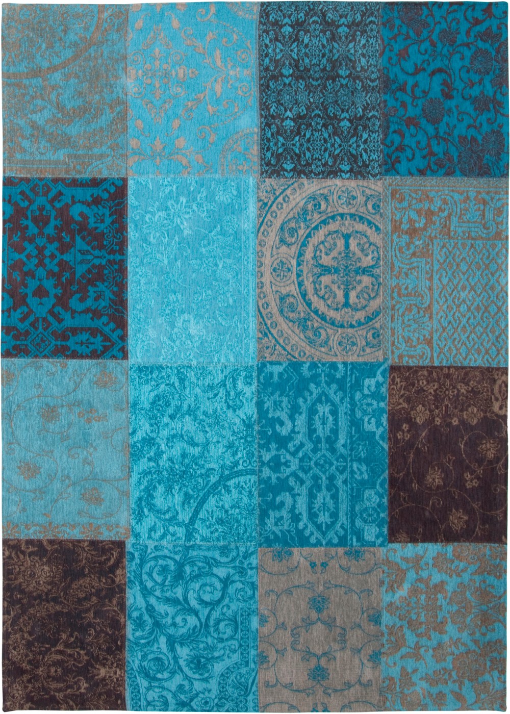 Eurogros Vloerkleed Vintage Turquoise 80 x 150 cm