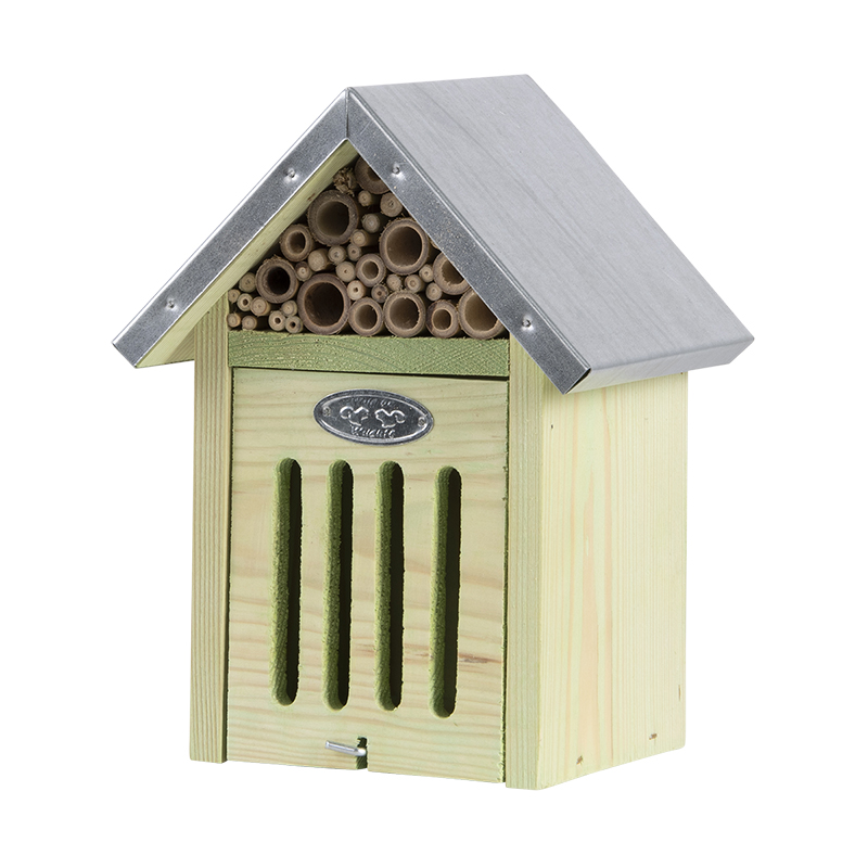 Afbeelding Esschert Insectenhotel S met Borstel door Haxo.nl