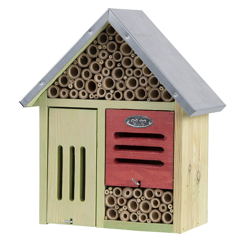 Afbeelding Esschert Insectenhotel L met Borstel door Haxo.nl