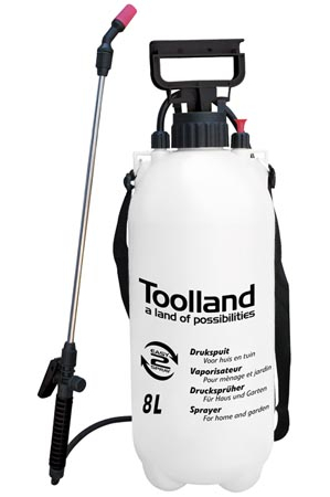 Afbeelding Toolland Druksproeier 8 Liter | Gifspuit | Plantenspuit door Haxo.nl