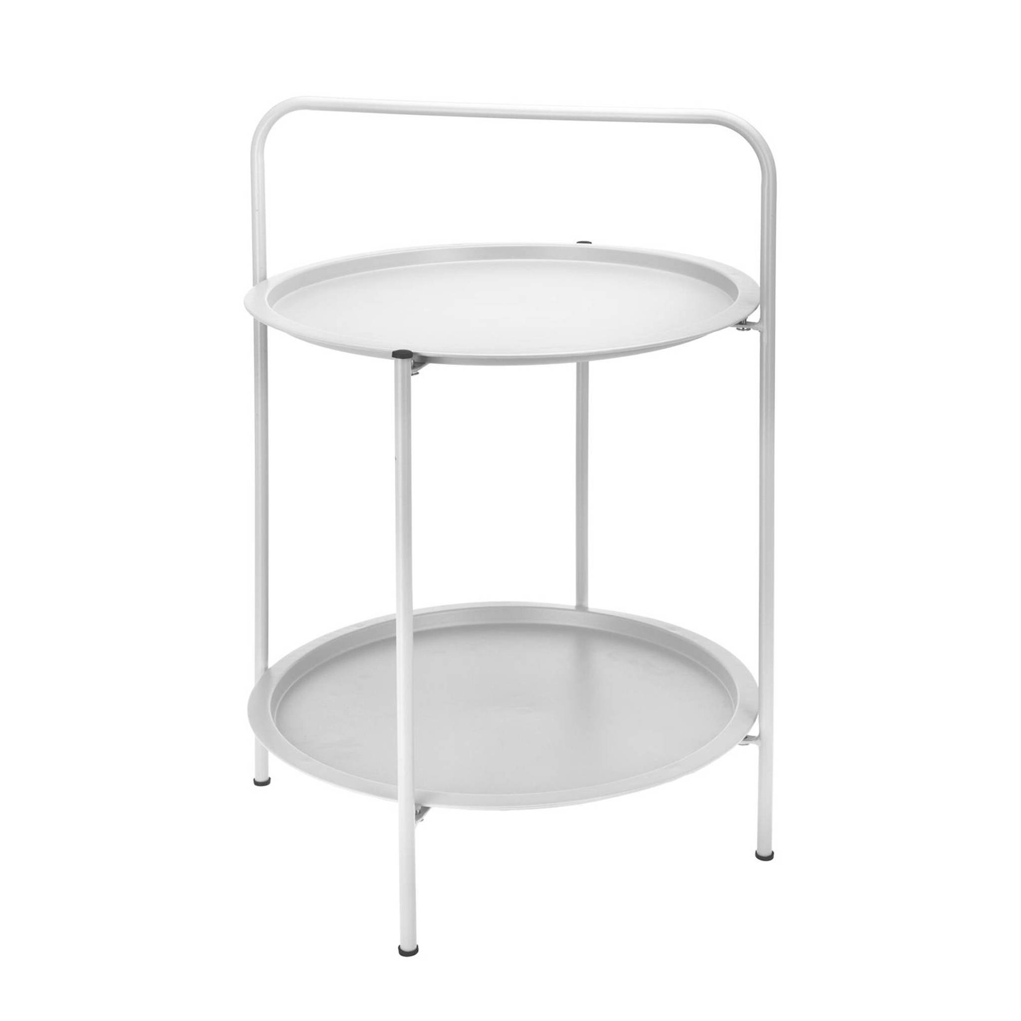 Afbeelding Tafel Rond 50cm Mat Grijs door Haxo.nl