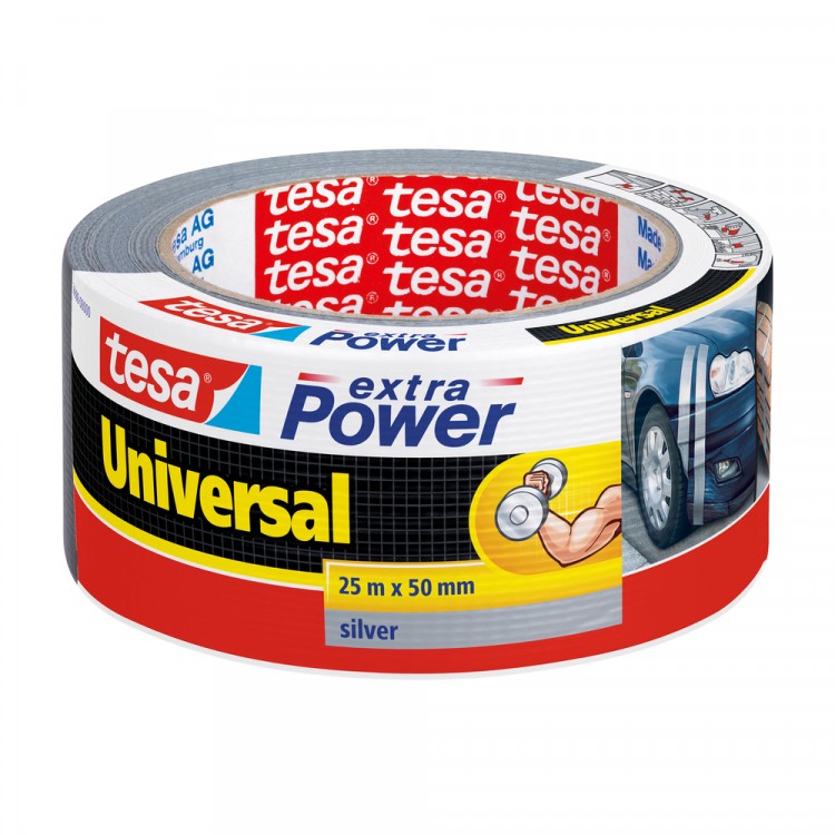 Afbeelding Tesa Extra Power Universal Tape Grijs 50 mm 25 Meter door Haxo.nl