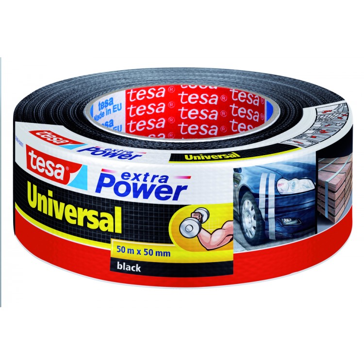 Tesa Extra Power Universal Tape Zwart 50 mm 50 Meter