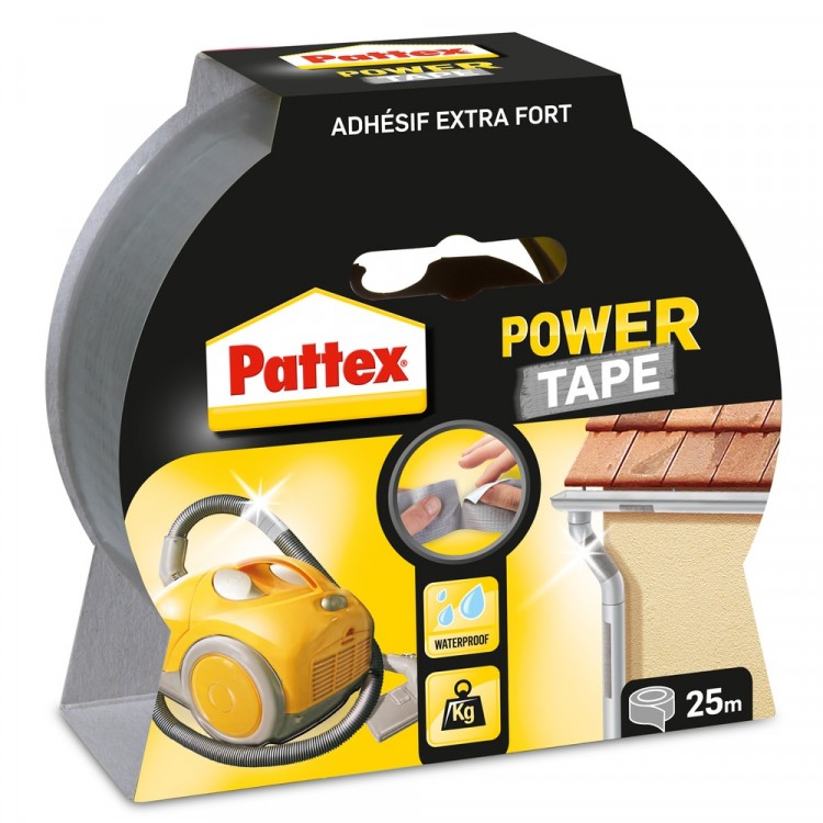 Afbeelding Pattex Power Tape Grijs 50 mm 25 Meter door Haxo.nl