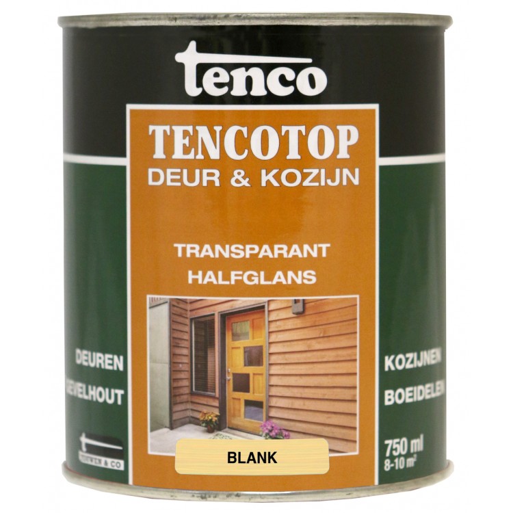 Afbeelding Tenco Beits Tencotop Houtveredeling Blank 201 - 750 ml door Haxo.nl