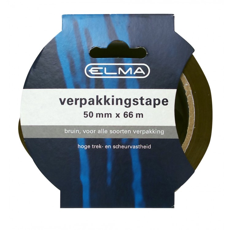 Afbeelding Elma Verpakkingstape Bruin 38 mm x 66 Meter door Haxo.nl