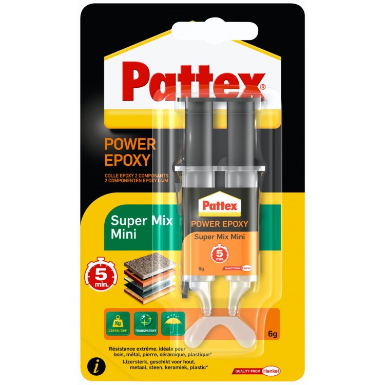 Pattex 2-Componentenlijm SuperMix Universal Mini 6 ml