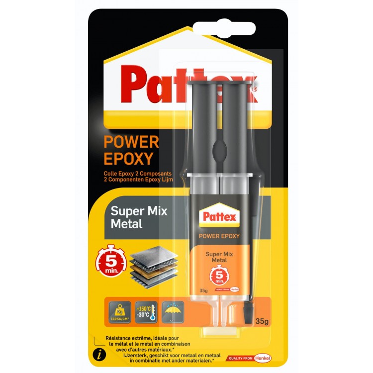Pattex 2-Componentenlijm Epoxy Super Mix Metaal 25 ml