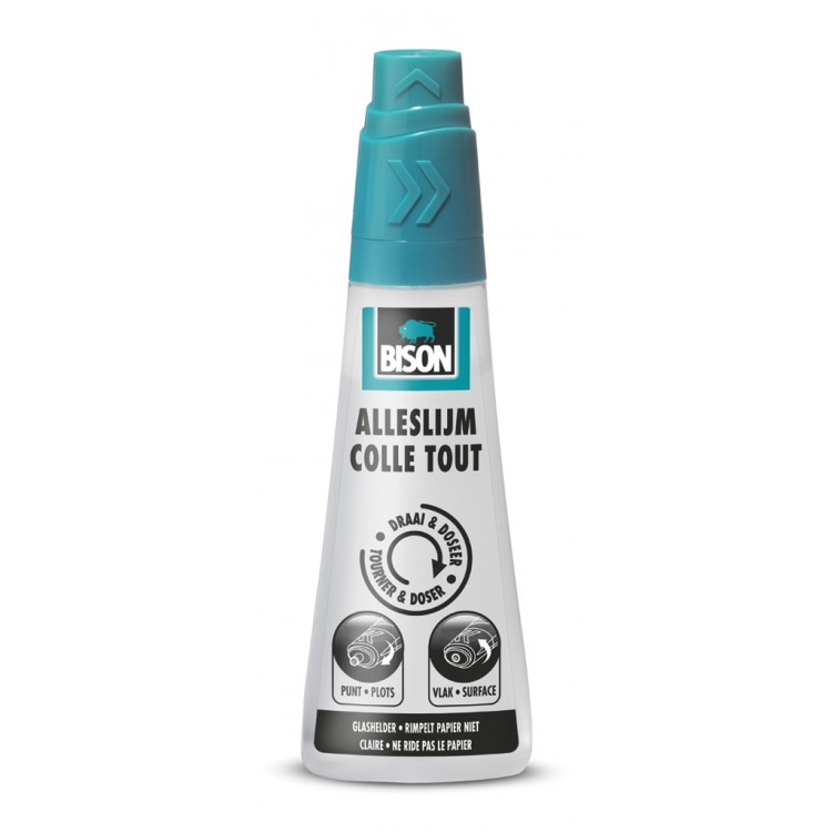 Afbeelding Bison Alleslijm Draai & Doseer 90 ml door Haxo.nl