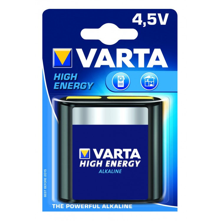 Afbeelding Varta Alkaline Blokbatterij High Energy 4.5 Volt door Haxo.nl