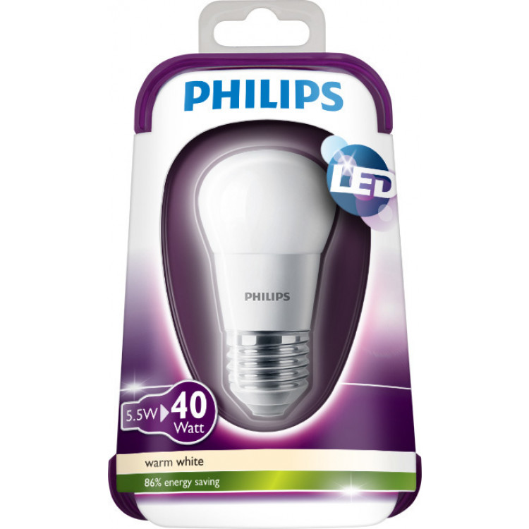 Afbeelding Philips LED Kogellamp 5.5W E27 40W door Haxo.nl