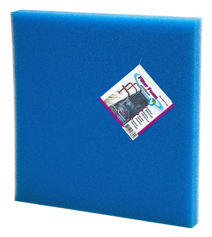 Afbeelding VT Filterschuim Medium Blauw 50 x 50 x 2 cm door Haxo.nl