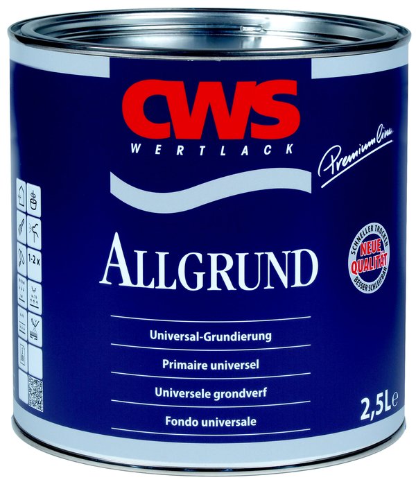 CWS Grondverf Allgrund Hoogglans Wit 375 ml