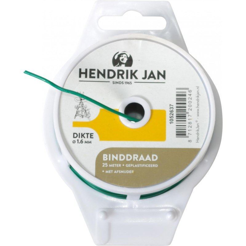 Afbeelding Hendrik Jan Binddraad Geplastificeerd 1.60 mm - 25 Meter door Haxo.nl