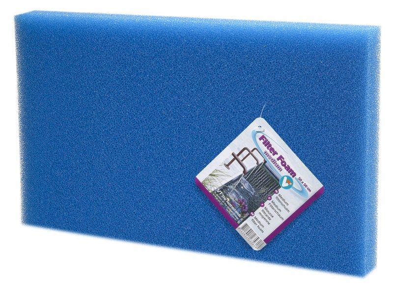 Afbeelding VT Filterschuim Medium Blauw 100 x 50 x 2 cm door Haxo.nl