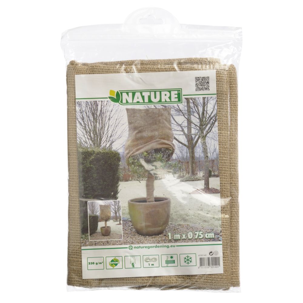 Afbeelding Nature Jute Afdekhoes Ø75cmx1m door Haxo.nl