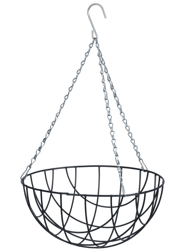 Afbeelding Nature Hanging Basket - Ophangen En Haken - 30x30x15.4 cm Grijs door Haxo.nl