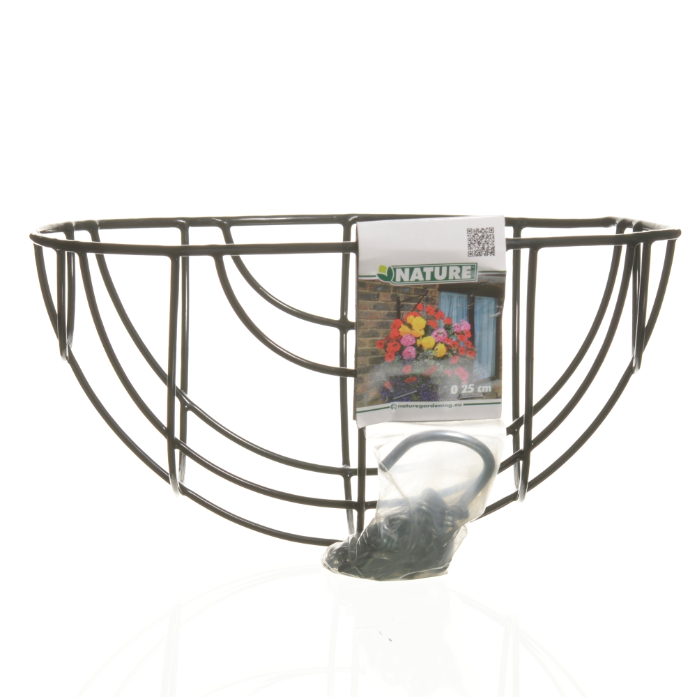 Afbeelding Nature Hanging Basket - Ophangen En Haken - 35.5x35.5x17.5 cm Groen door Haxo.nl