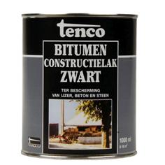 Afbeelding Tenco Constructielak Bitumen Zwart - 1 Liter door Haxo.nl