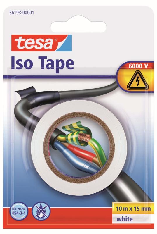 Afbeelding Tesa Isolatietape Wit 15 mm 10 Meter door Haxo.nl