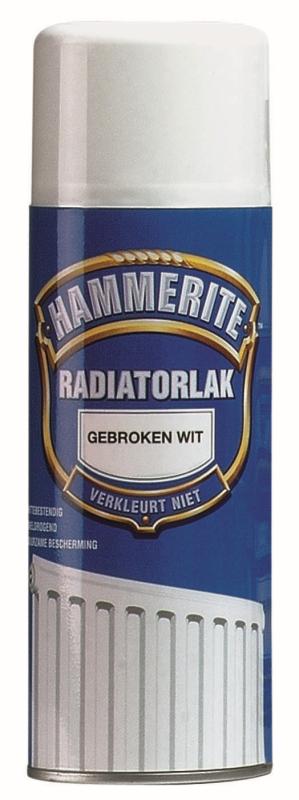 Afbeelding Hammerite Radiatorlak Spray Wit RAL9010 - 400 ml door Haxo.nl