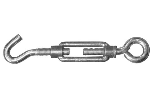 Spanschroef handelsuitvoering / haak-oog / 06x060 mm / verzinkt