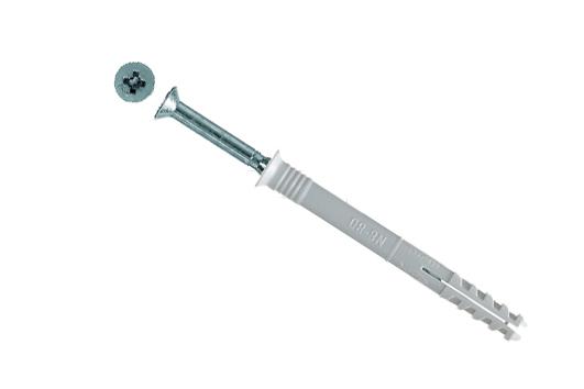 Afbeelding Fischer Nagelplug Met Schroef 8 x 120 mm 50 Stuks door Haxo.nl