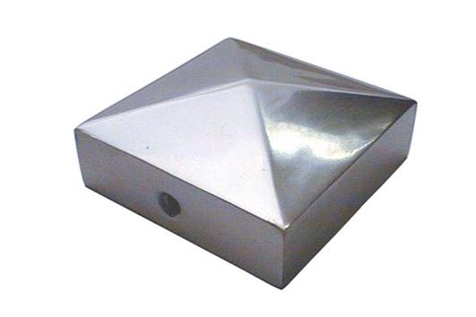 Paalafdekkap 71X71Mm Pyramide Alu huismerk kopen in de aanbieding