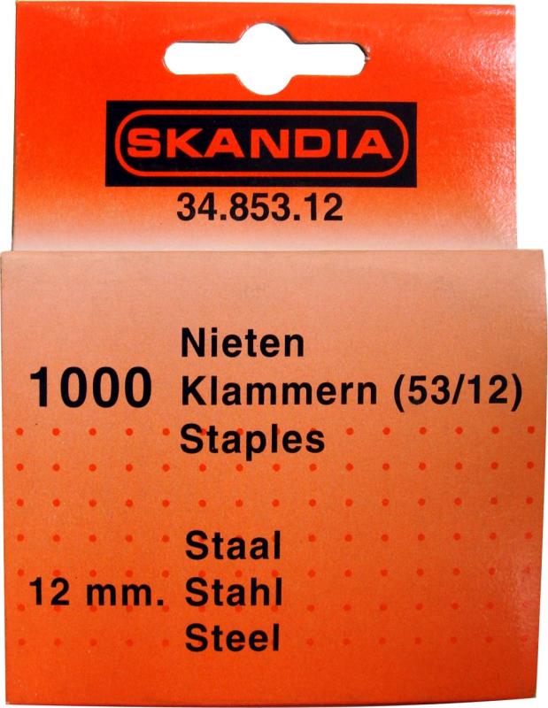 Afbeelding Skandia Nieten 12 mm 1000 Stuks door Haxo.nl