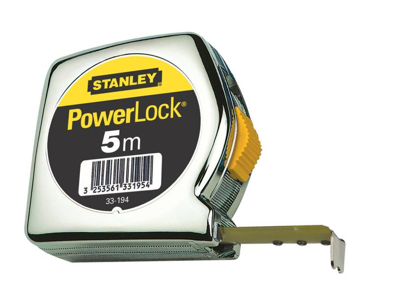 Afbeelding Stanley Rolbandmaat Powerlock Smal 5 Meter door Haxo.nl