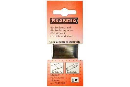 Skandia Soldeerdraad Massief 70/30 1.5 mm 16 Gram